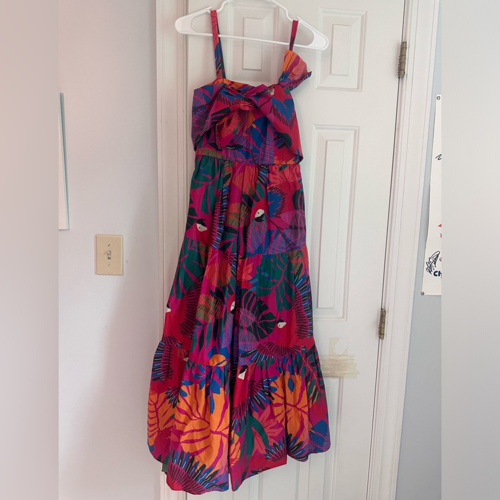 FARM Rio Macaw Bow top dress